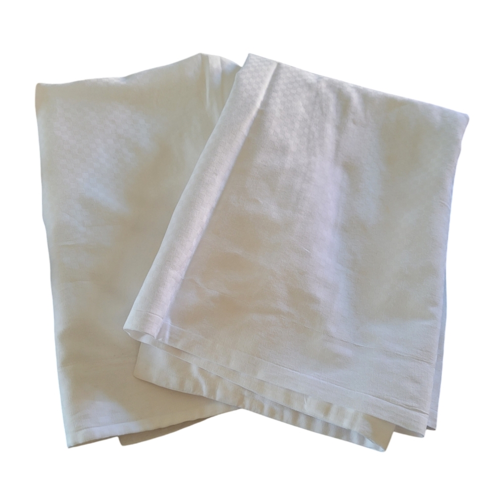 Garnier-Thiebaut Pillowcases Set (set of 2) 32.5" x 24" King 100% Cotton